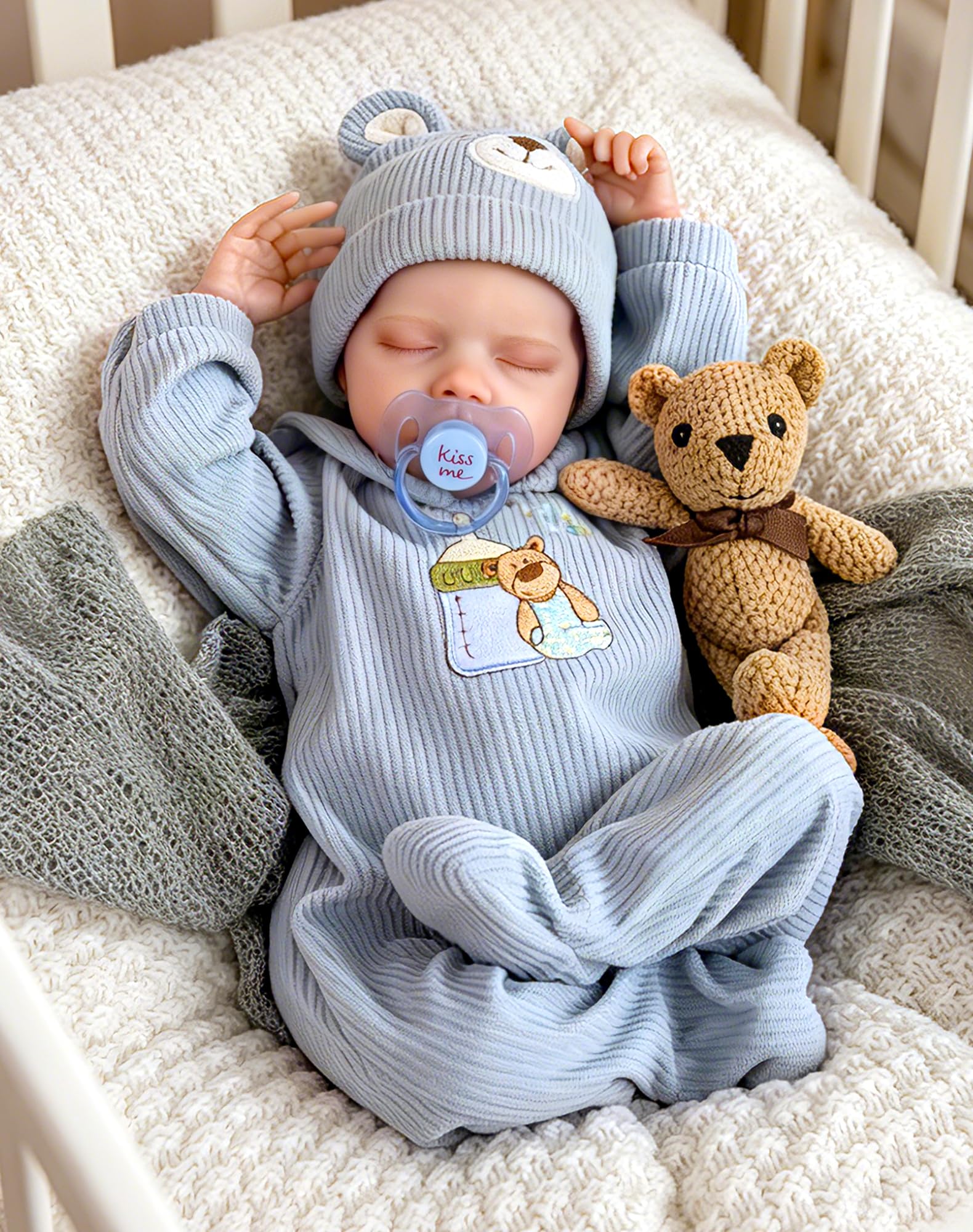 Aori Reborn Baby Dolls Boy - 18 Inch Realistic Sleeping Newborn